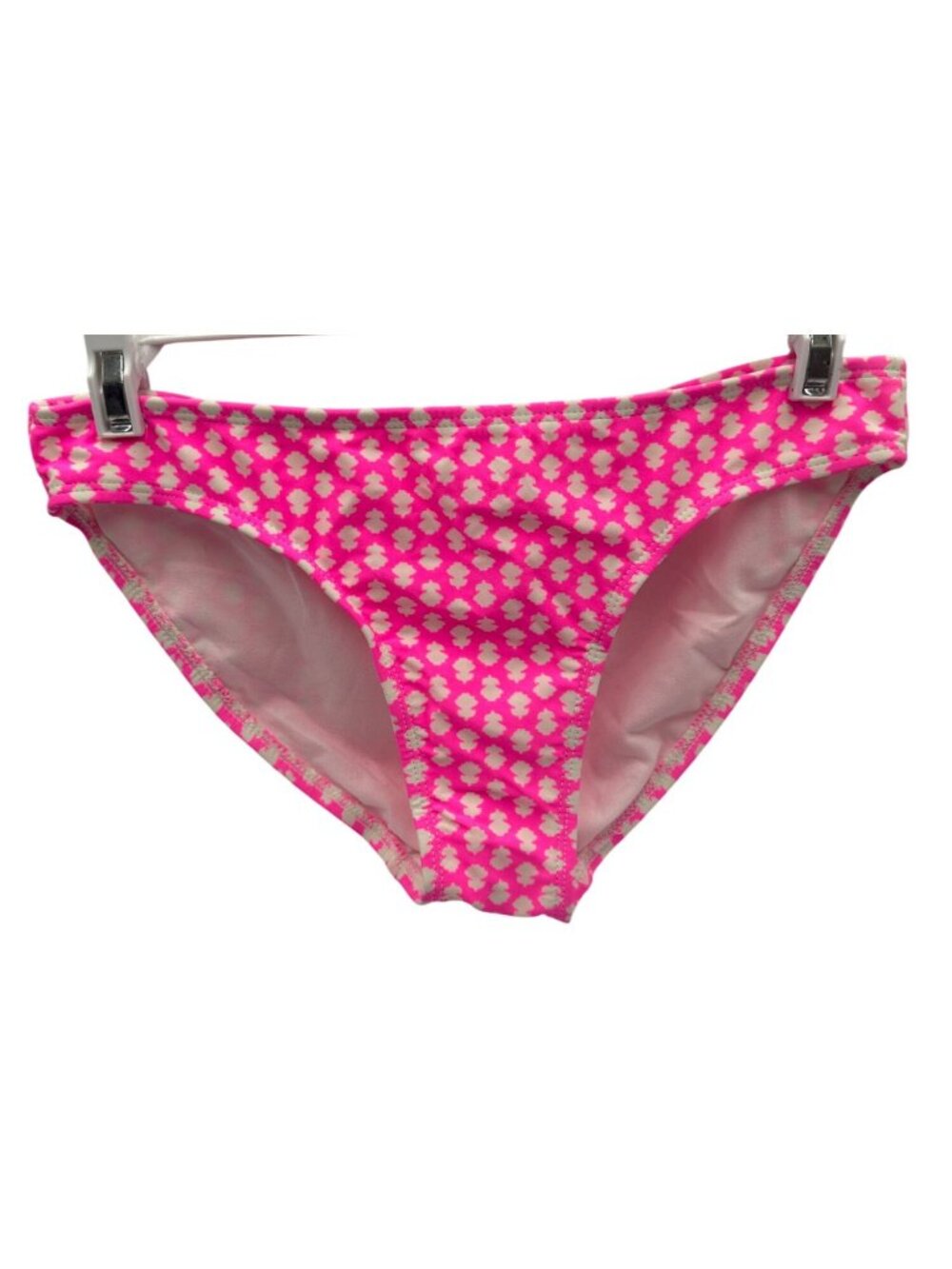 Old Navy Womens Pink Print Bikini Bottom Small Nylon Spandex Blend Swimwear